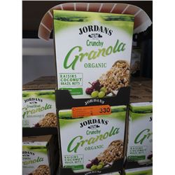 2 Cases Jordan Organic Granola
