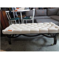 NEW - Upholstered Button Tufted Bench