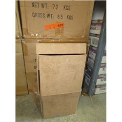 2 Cases of new suede covered jewelry boxes
