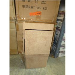 2 Cases of new suede covered jewelry boxes