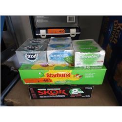 5 Cases of candy and/or gum