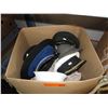 Image 1 : Box of hats - mostly armed forces - used