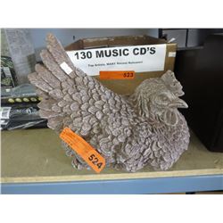Brown concrete rooster