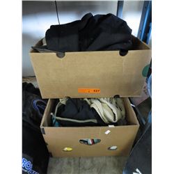 2 Boxes of used clothing.