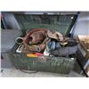 Image 1 : Metal trunk & contents