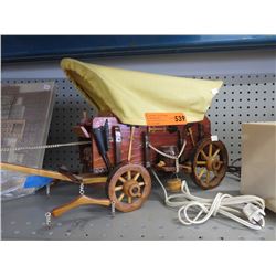 Wood chuck wagon lamp