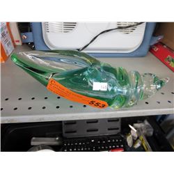 Art glass snail dish