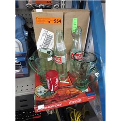 Items with Coca-Cola logos - used
