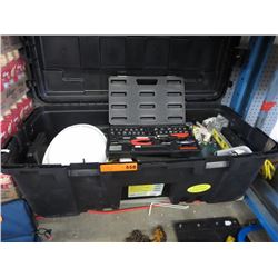 Plastic storage trunk & contents