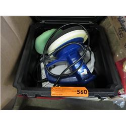 Electric car polisher in case