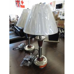 2 x NEW Table Lamps with plug-ins in the base
