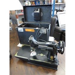 Vintage Singer "Feather Weight" sewing machine