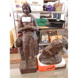 2 Bronze statuettes