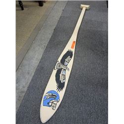 Autographed painted "Sea Hawks" paddle