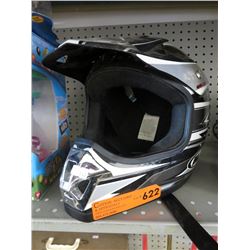 Used motorcycle helmet with visor