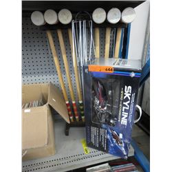 Croquet set & R/C helicopter