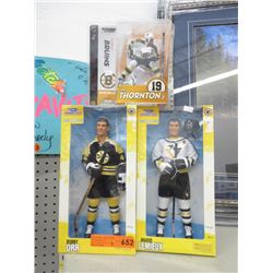 3 Hockey figurines