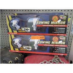 2 Universal towing mirrors