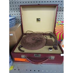 Vintage Victrola portable record player