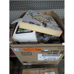 Box of sports trading cards & other memorabilia