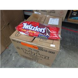 Case of Twizzlers strawberry flavoured licorice