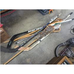 Hockey and lacrosse sticks