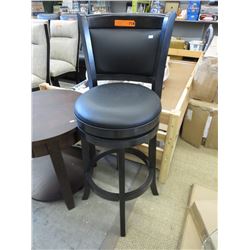 NEW - Swivel bar stool with solid back