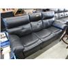 Image 1 : NEW - Black Double Reclining Sofa - Electric