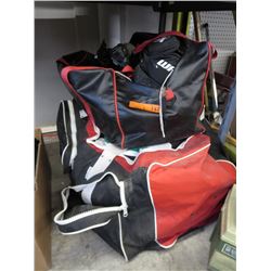 2 Bags of hockey gear