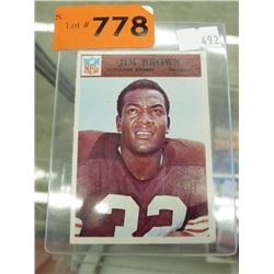 1966 Jim Brown O- Pee-Chee NFL card