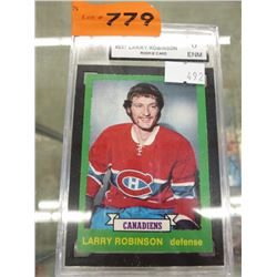 Graded 1973-74  Larry Robinson rookie card