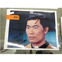 Autographed George Takei photograph