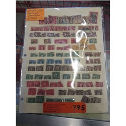 Over 100 Vintage Canadian stamps