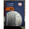 Image 1 : Canada 10 Cents book w/ some dimes