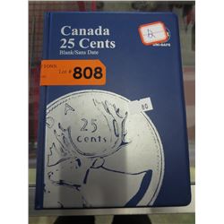 Canada 25 Cents book w/ 16 Quarters