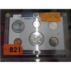 Canadian 1966 Proof like coin set in holder