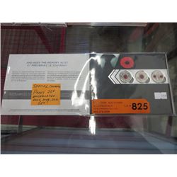 Canadian Poppy uncirculated 25 cent coin set