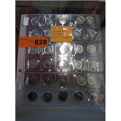 30x 1967 Canadian Centennial rabbit nickels