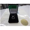 Image 2 : Sterling Silver & Diamond heart necklace