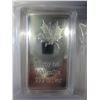 Image 1 : Silver finished Canadian Maple Leaf bar in capsule