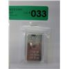 Image 2 : Silver finished Canadian Maple Leaf bar in capsule