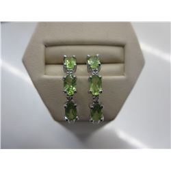Brand new Green Peridot earrings