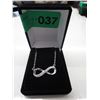 Image 2 : Ladies Diamond Infinity necklace-brand new