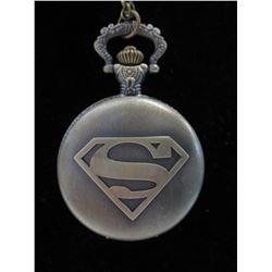 Superman pocket watch with 24" chain