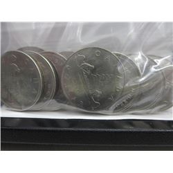 10 Canadian $1 coins