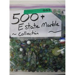 Estate collection of over 500 marbles