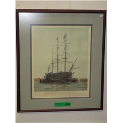 Vintage lithograph print "Last Journey of Victory"