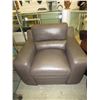 Image 3 : NEW - Grey leather sofa & chair
