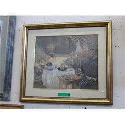 Framed Monet print