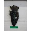 Image 1 : Signed "Ruby Hansen" glass leaf wall plaque